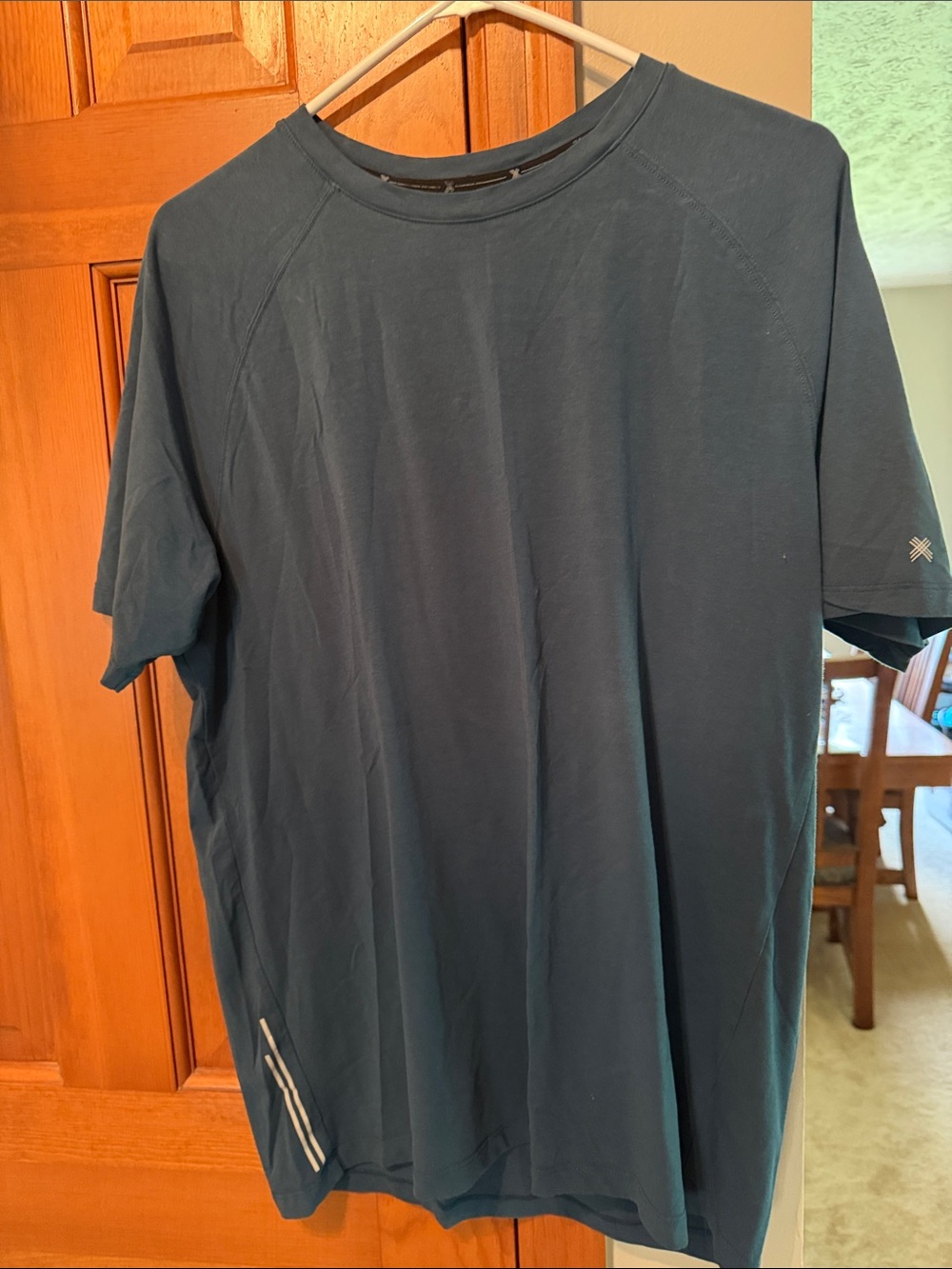Kenneth Cole Men's Crew Neck Short-Sleeve Shirt in teal green